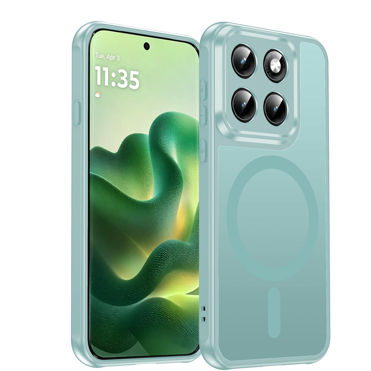 LeYi for Pixel-8A Phone Case: MagSafe Fit & Screen Protector Crystal Clear