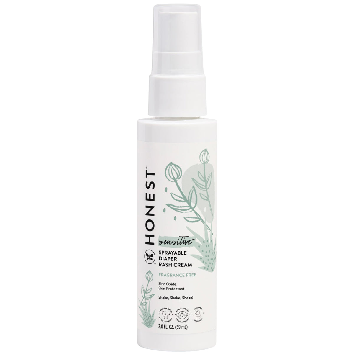 The Honest Company Diaper Rash Cream, Hypoallergenic, Cruelty-Free, 2.5 oz