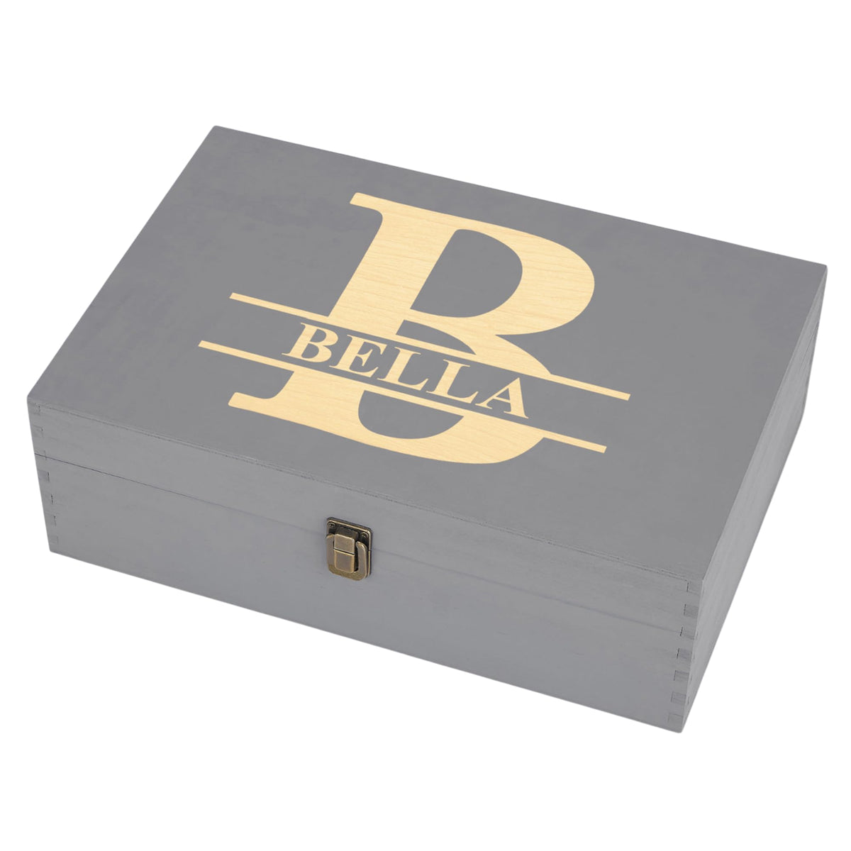 Personalized Wooden Keepsake Box, Custom Engraved Memory Box with Lid