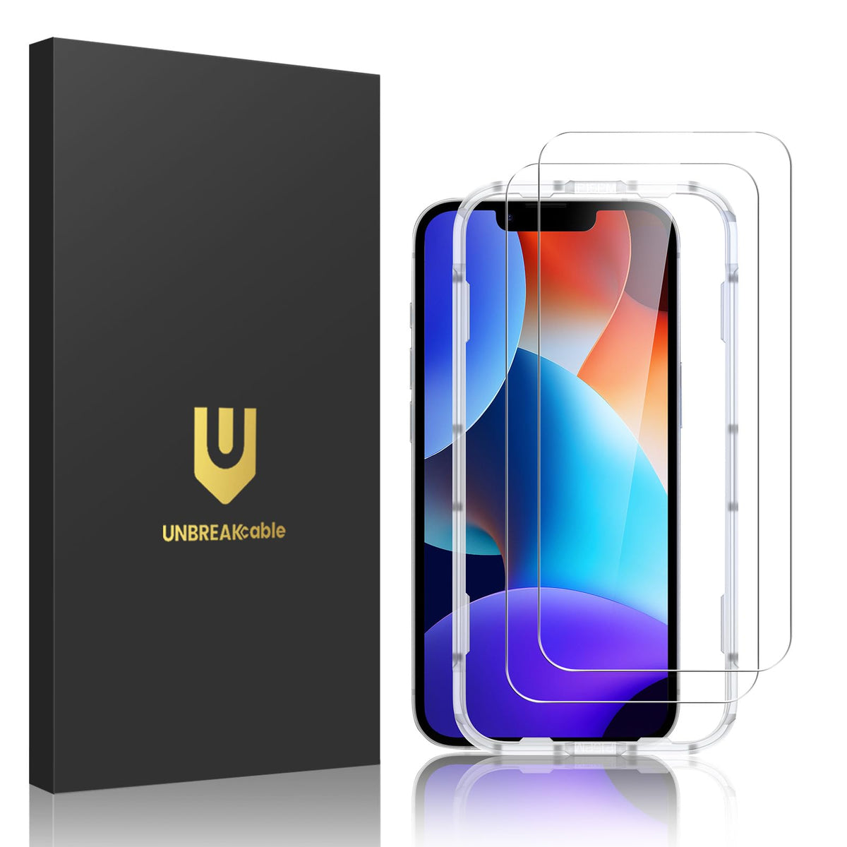 UNBREAKcable 2-Pack Screen Protector for iPhone 14 Plus/13 Pro Max
