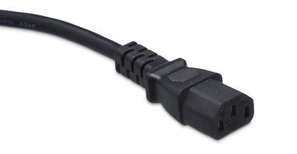 Amazon Basics Replacement Power Cord for Computer, Monitor, TV, Printer, PC, 3 Prong, 18 AWG, 125 Volts, 10 Feet, Black