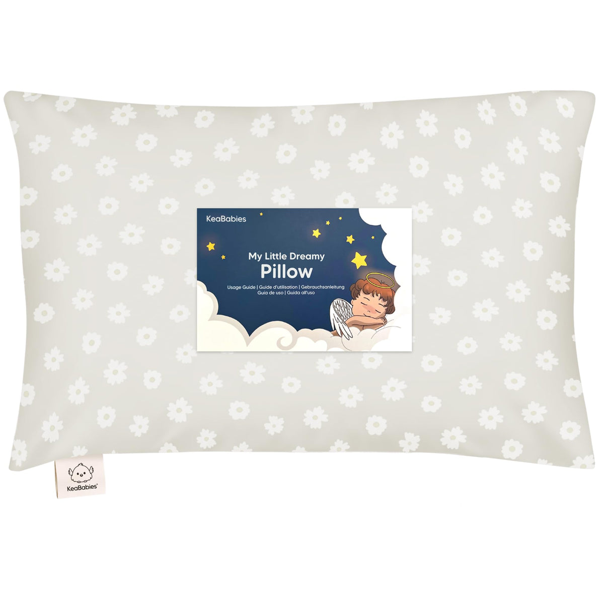 Toddler Pillow with Pillowcase 13x18 My Little Dreamy Pillow(Jolly Rainbow)