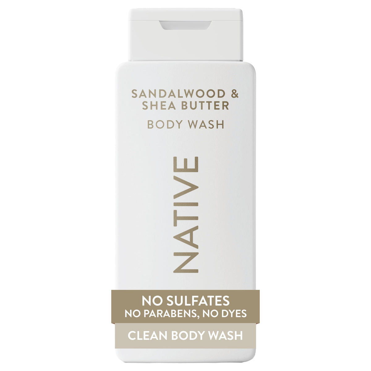 Native Clean Body Wash for Women & Men, Powder & Cotton Scent, 18 fl oz