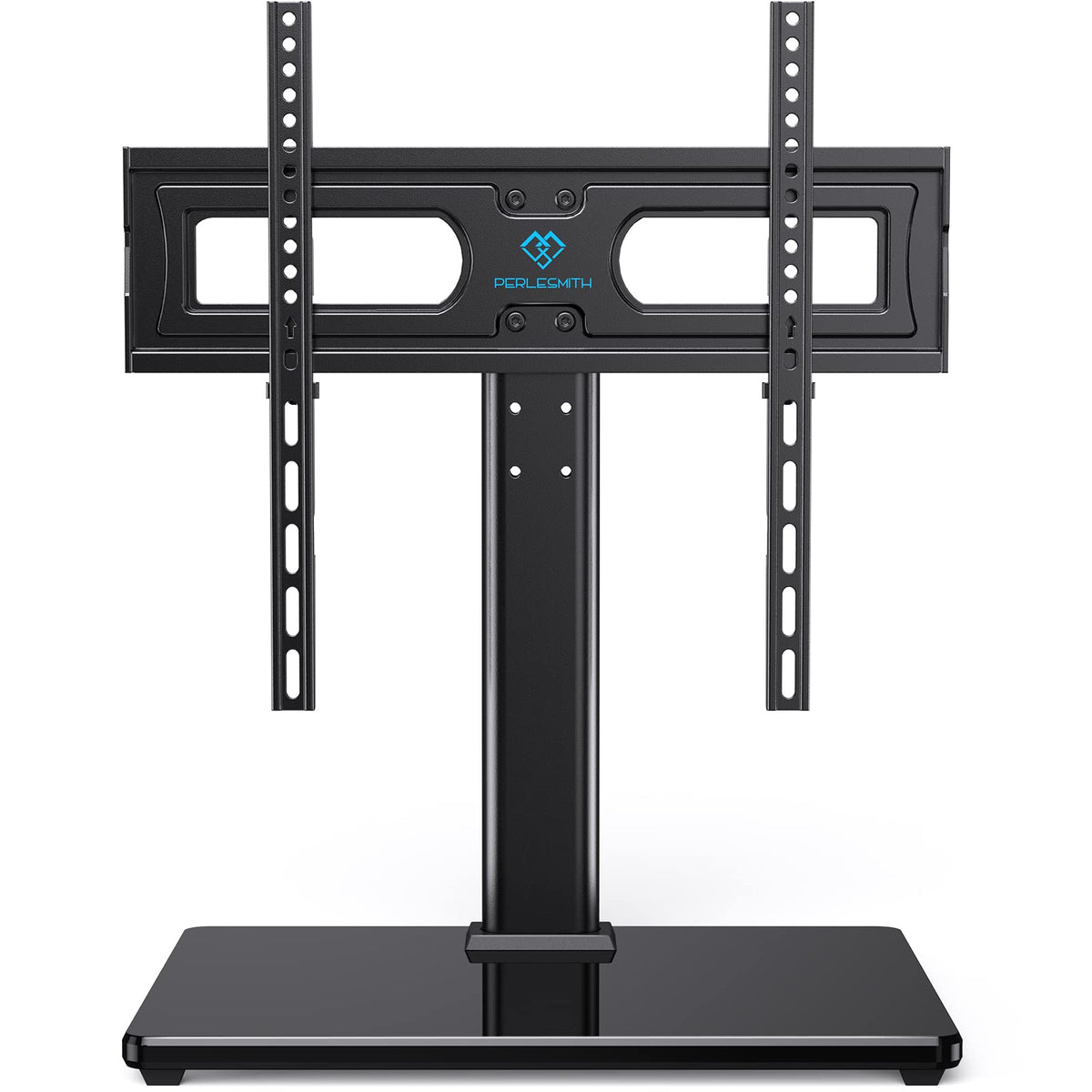 PERLESMITH Universal Swivel TV Stand for 32-75 inch TVs to 99lbs with Legs