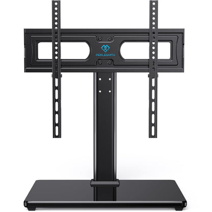 PERLESMITH Universal Swivel TV Stand for 32-75 inch TVs to 99lbs with Legs