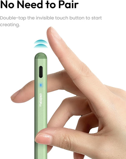 Metapen A8 Stylus Pen for iPad 2018-2026,Magnetic Attach & Palm Rejection