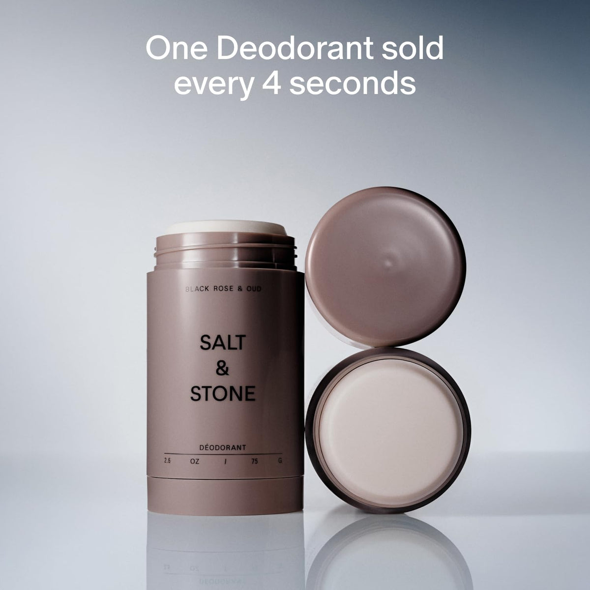 Salt & Stone Aluminum-Free Deodorant, Women & Men Santal & Vetiver 2.6 oz