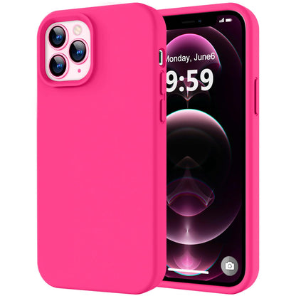 LOVE 3000 Designed for iPhone 16 Case, Premium Silicone with [Soft Anti-Scratch Microfiber Lining] Shockproof Protective Phone Case for Men Women Girls 6.1", Black