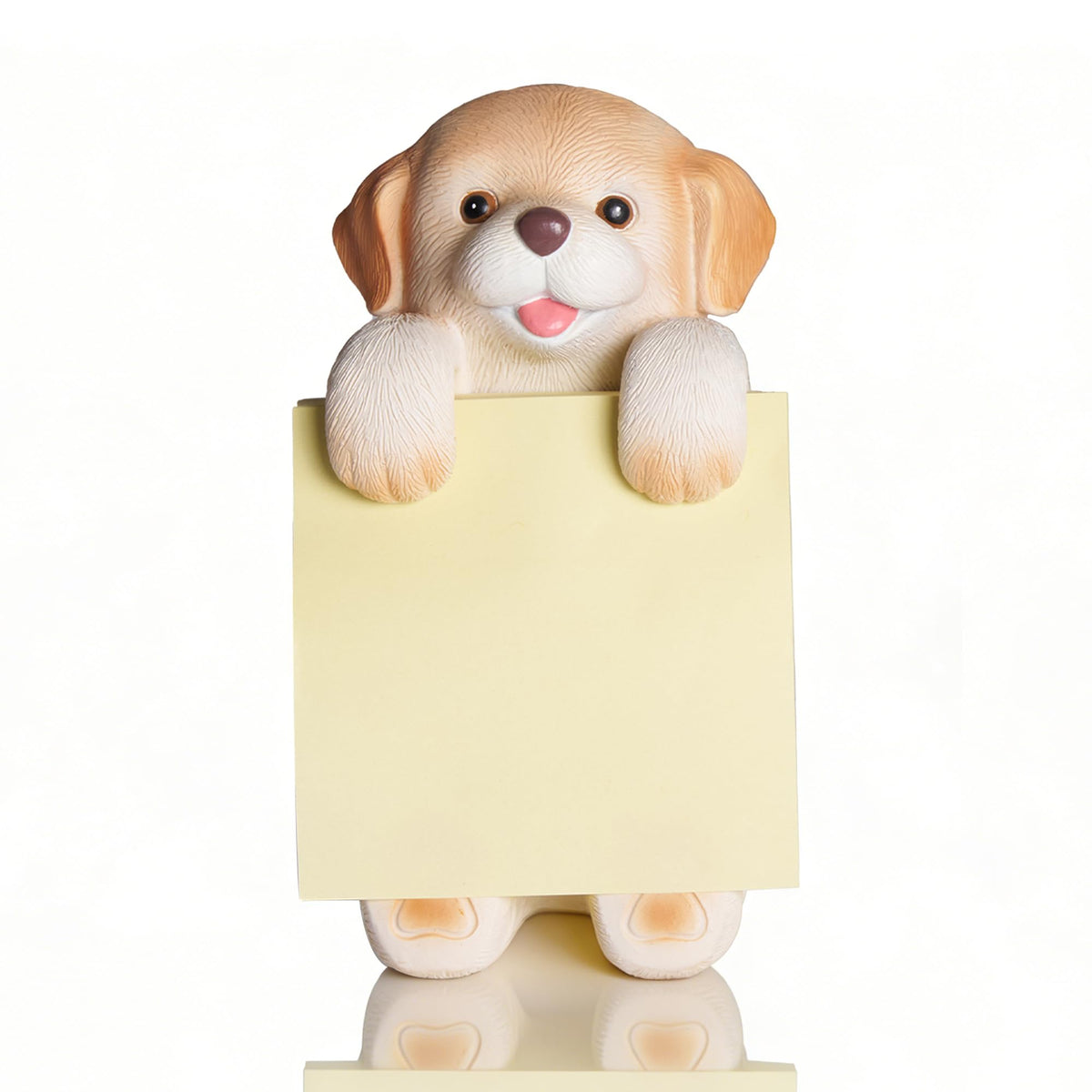 Dog Pop-Up Sticky Note Dispenser for 3x3 in Notes, Black & White