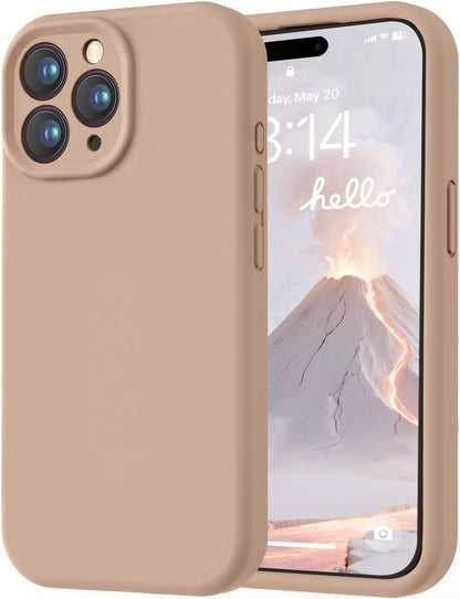 LOVE 3000 Designed for iPhone 16 Case, Premium Silicone with [Soft Anti-Scratch Microfiber Lining] Shockproof Protective Phone Case for Men Women Girls 6.1", Black