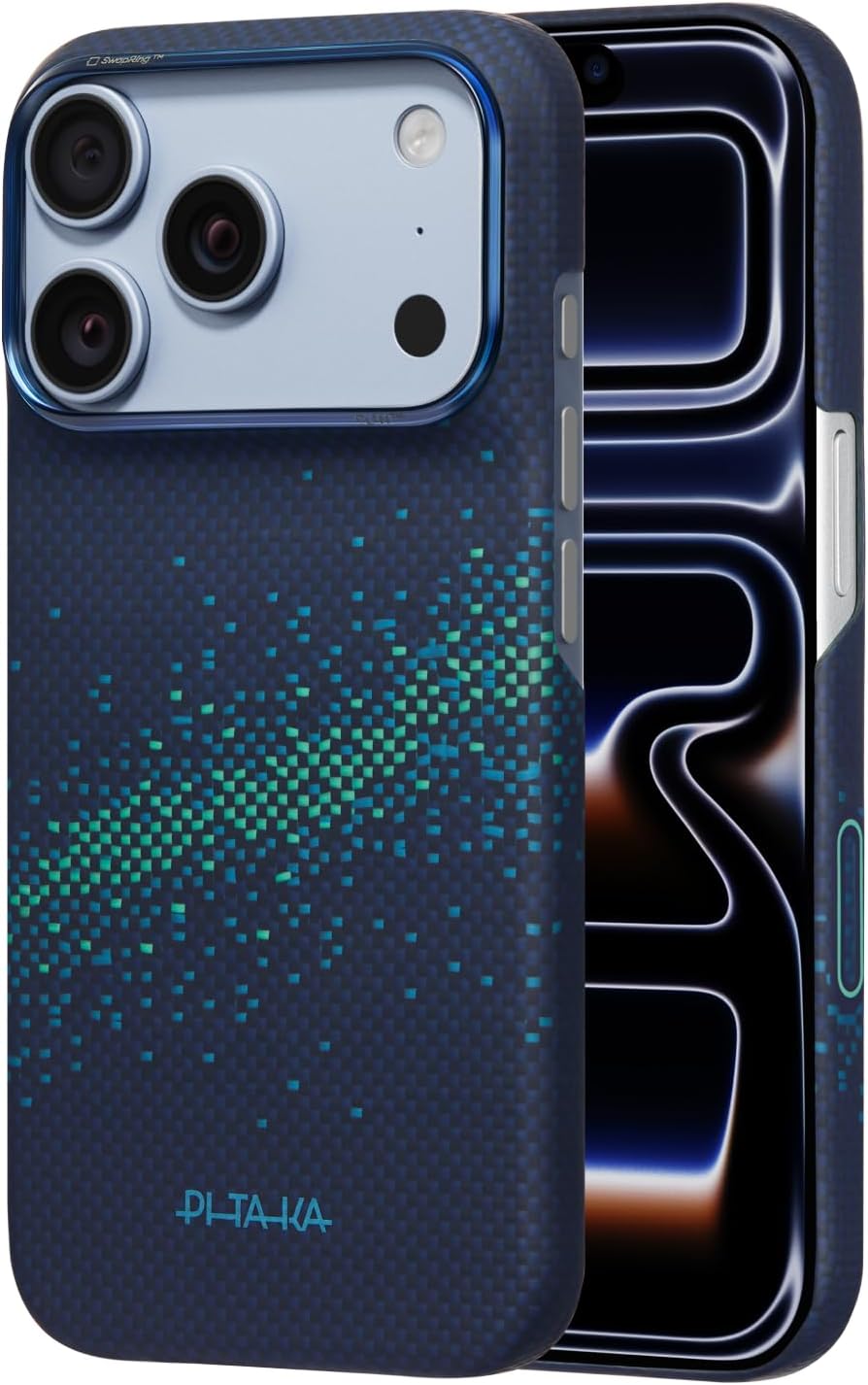 pitaka for iPhone 18 Pro Case 6.3" with Caseless Feeling, Abyss Blue
