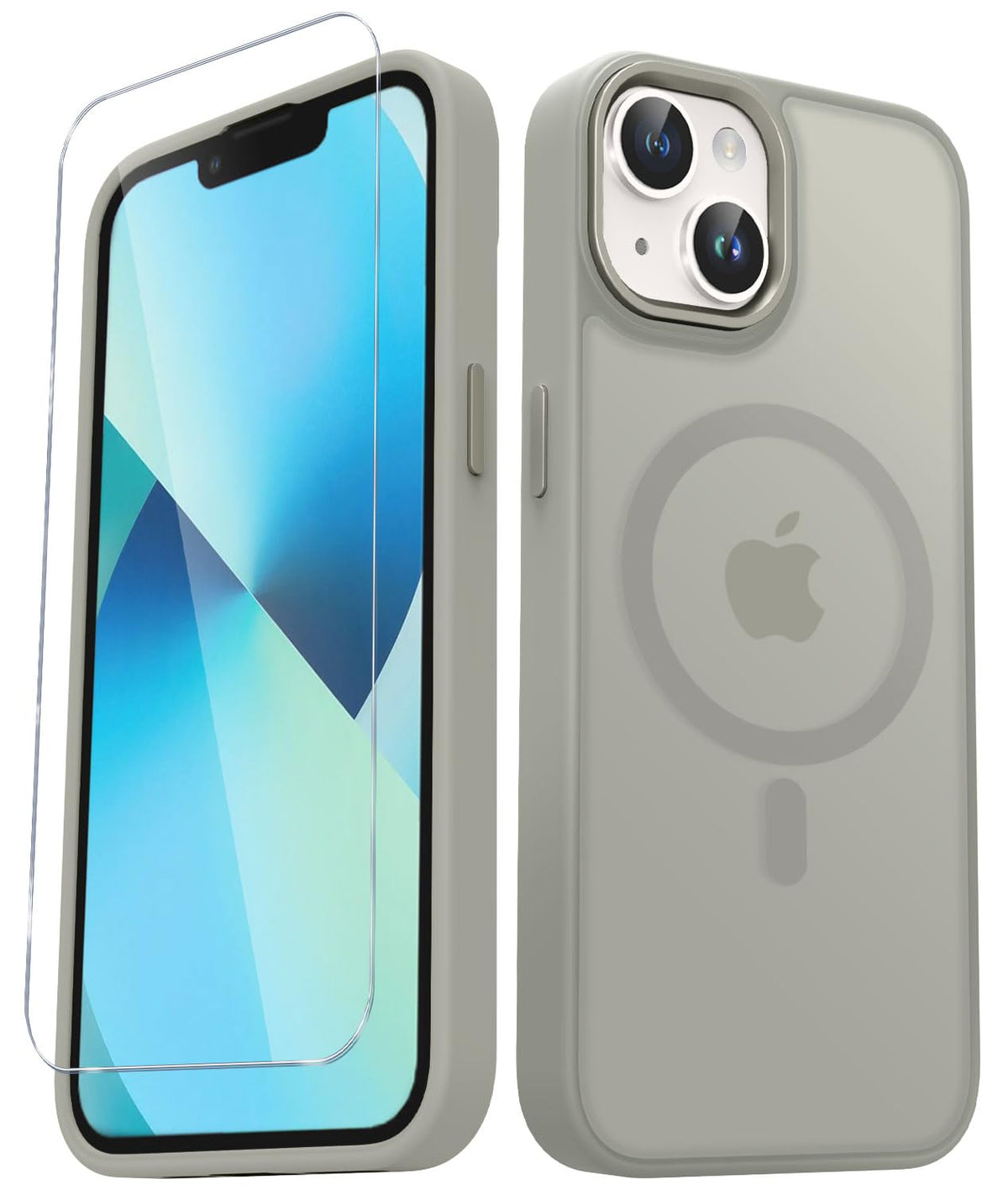 for iPhone 14 Plus Case, Matte Magnetic Phone Case, Lavender Purple