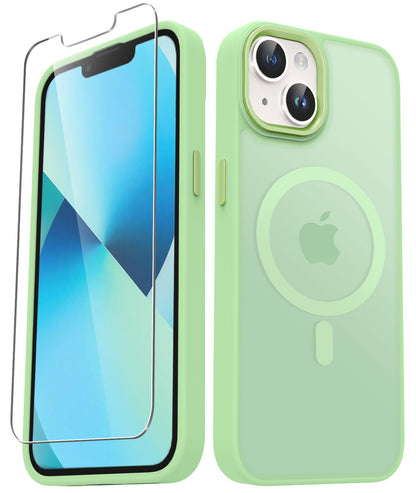 for iPhone 14 Plus Case, Matte Magnetic Phone Case, Lavender Purple