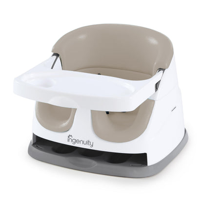 Ingenuity Baby Base 2-in-1 Booster Seat with Tray, Feeding & Floor Seat
