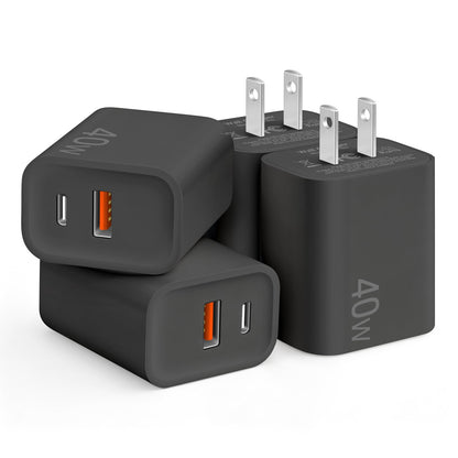 [4 Pack] 20W USB C Charger Block Fast Charging Multiport Adapter