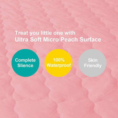 Crib Mattress Protector Sheets Fitted Waterproof Mattress Pad Cover 2 Pack