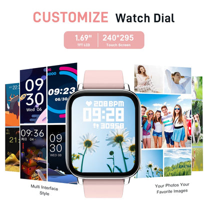 Motast Smart Watch, Fitness Tracker 1.69'' HD for Men Women,