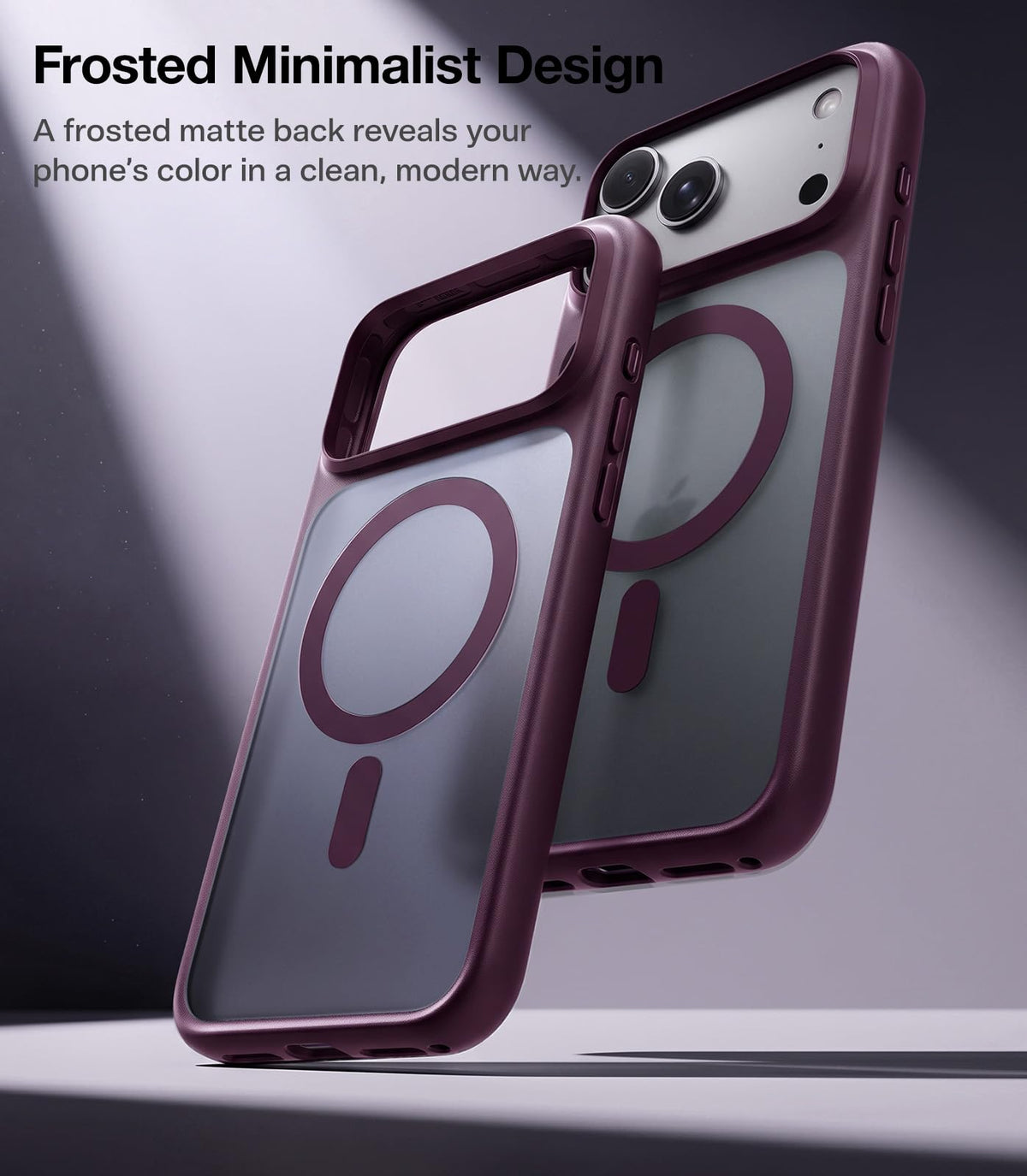 TORRAS Stronger Magnetic & Shockproof for iPhone 18 Pro Max Case Burgundy