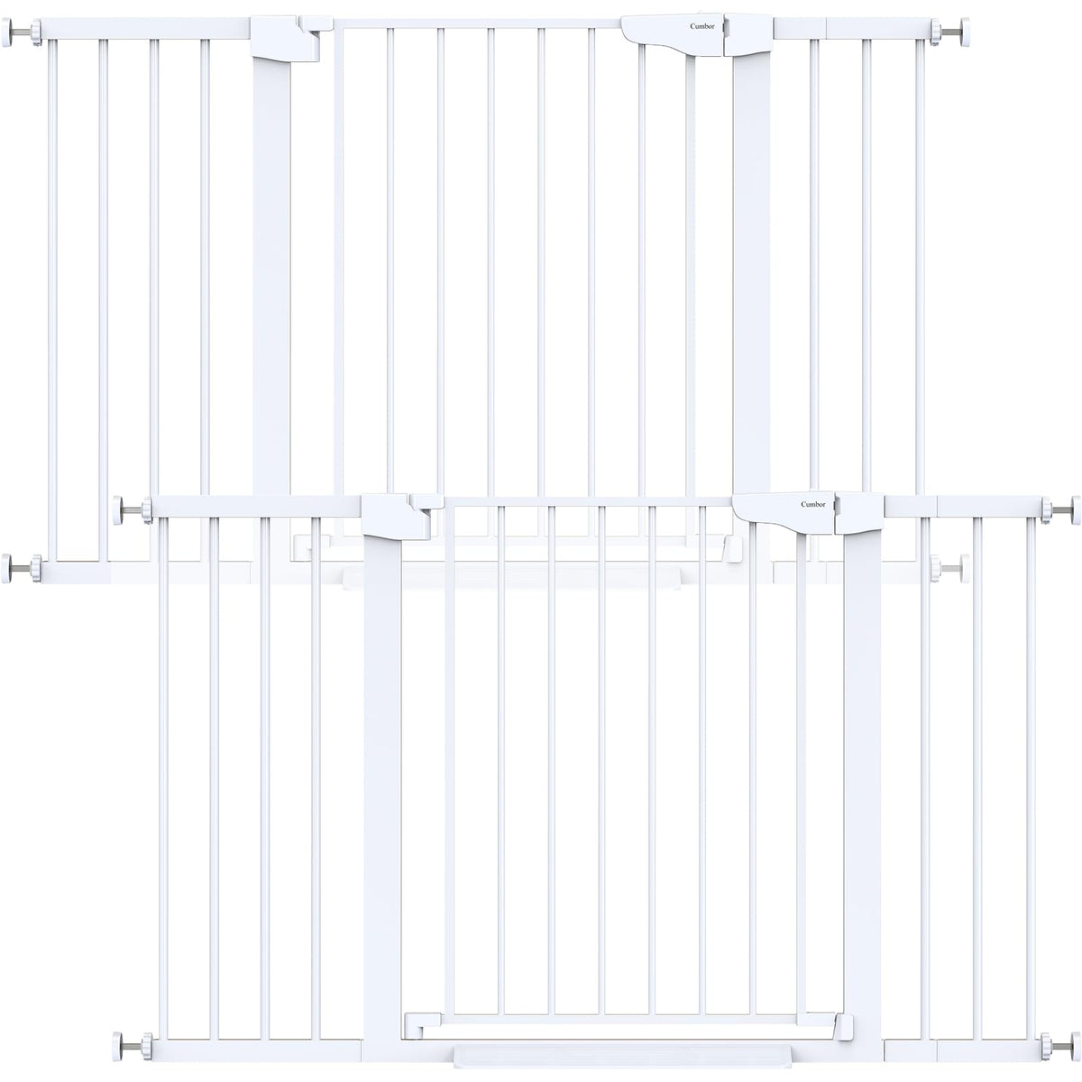 Cumbor 29.7-51.5 in Extra Wide Baby Gate for Stairs, Dog Gate Indoor Black