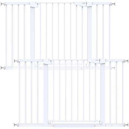 Cumbor 29.7-51.5 in Extra Wide Baby Gate for Stairs, Dog Gate Indoor Black