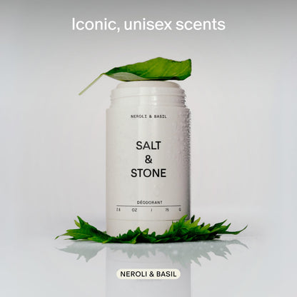 Salt & Stone Aluminum-Free Deodorant, Women & Men Santal & Vetiver 2.6 oz