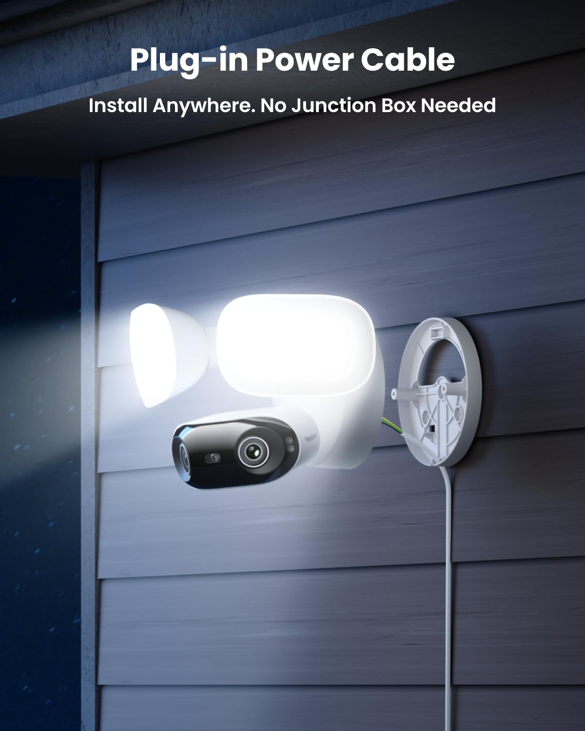 REOLINK Elite Floodlight WiFi 4K 8MP 180° Panoramic Wired Floodlight Camera