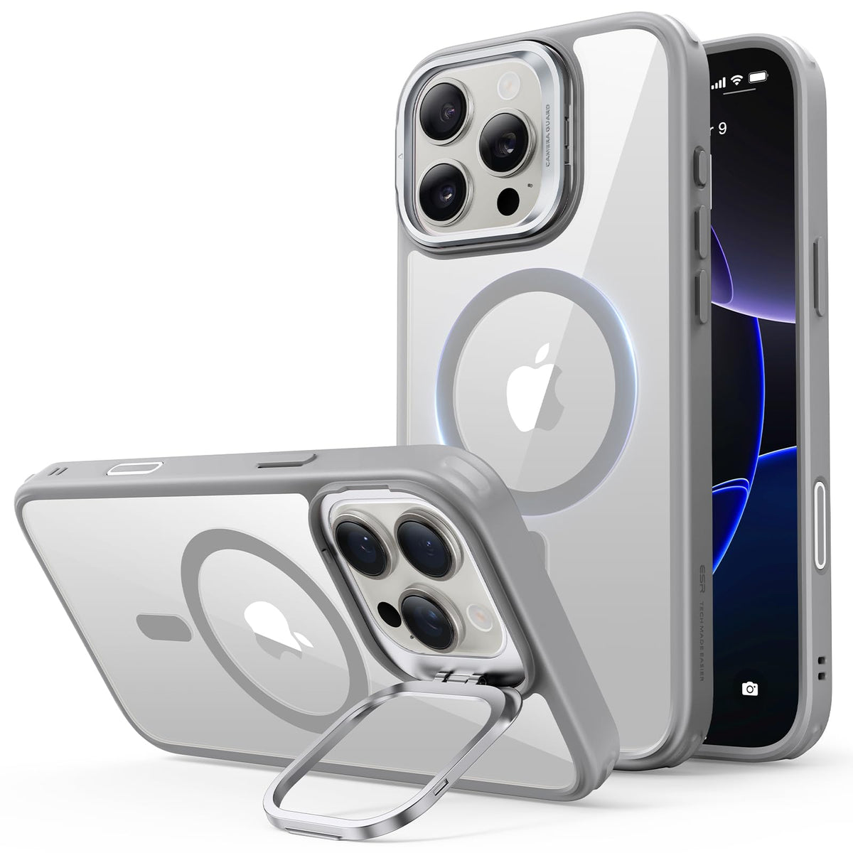 ESR Classic Hybrid for iPhone 18 Pro Max/17 Pro Max Case with Flex Stand