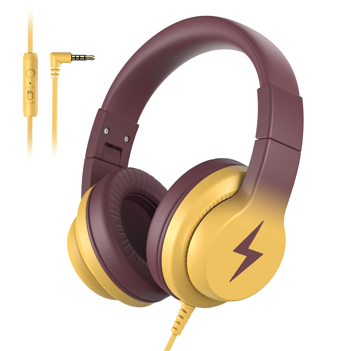 Candy Bila Wired Kids Headphones for School, Over-Ear for Boys Girls