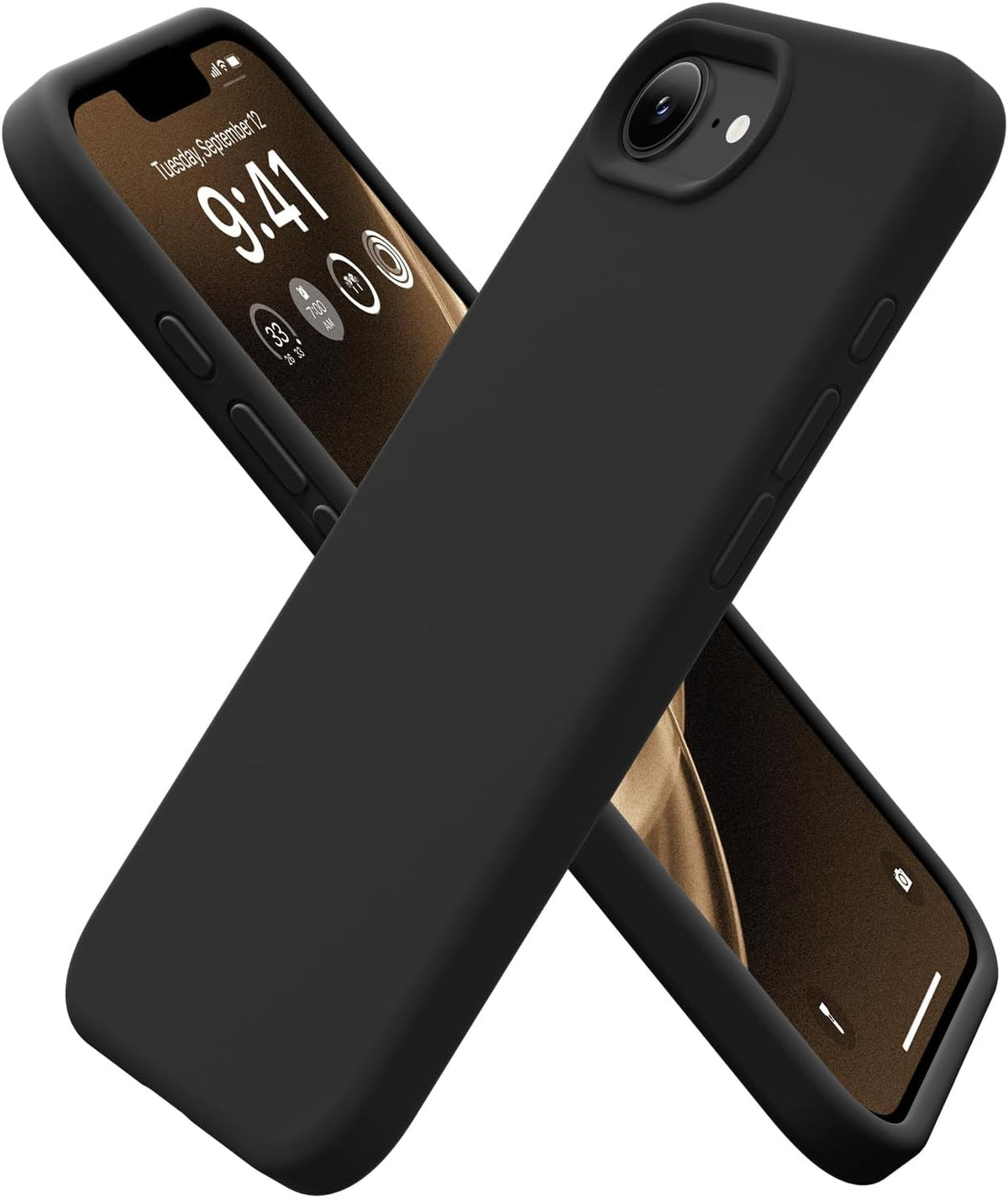 GolbinBox Magnetic for iPhone 13/14 Case, Silicone Cover, Blackcurrant