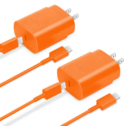 Type C Charger Fast Charging 2-Pack 25W Long 6FT USB C Cable