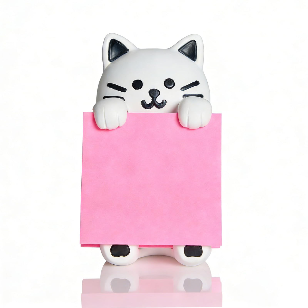 Dog Pop-Up Sticky Note Dispenser for 3x3 in Notes, Black & White
