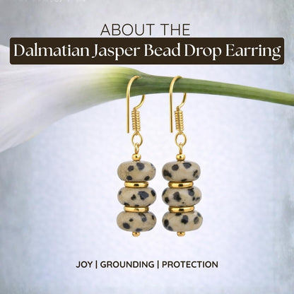 Gempires Beaded Gemstone Dangle Earrings for Women, Boho Gold Birthstone