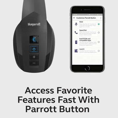 BlueParrott B450-XT Noise Cancelling Bluetooth Headset – Updated Design with Long Wireless Range, Up to 24 Hours of Talk Time & IP54-Rated Wireless Headset (Renewed)