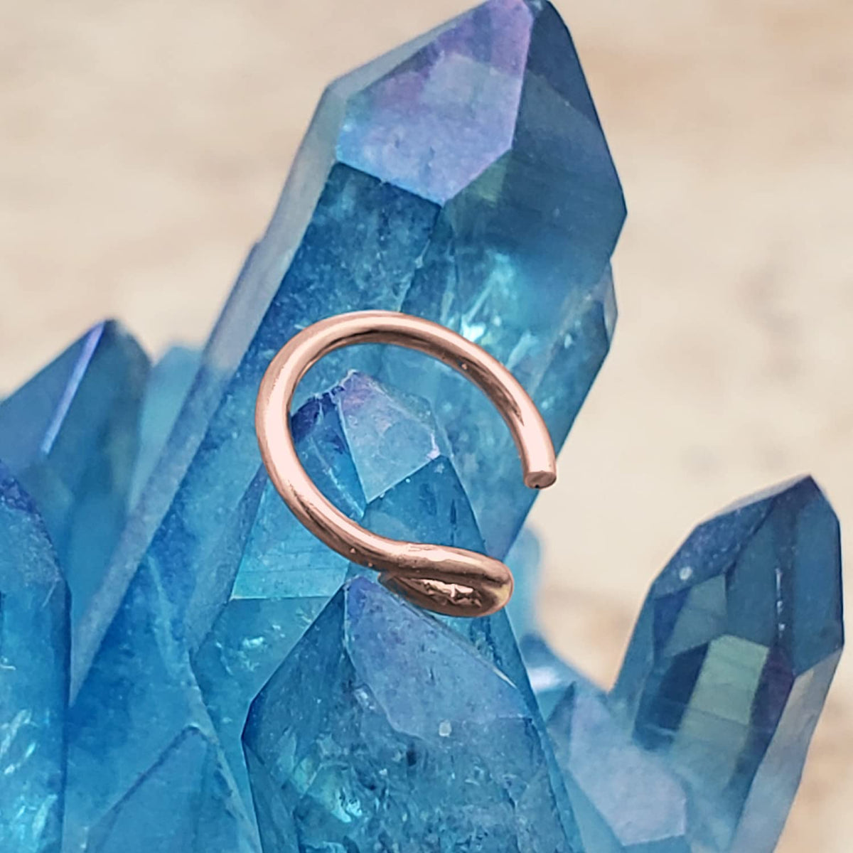 925 Sterling Silver or 14k Gold Filled Fake Clip on Nose Ring