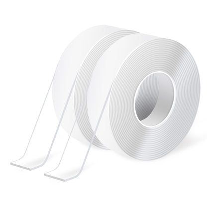 Art3d Double-Sided Tape Heavy Duty (10FT) Mounting Tape, Multipurpose Removable Adhesive Foam Tape, Reusable Transparent Tape for Paste Items, Household