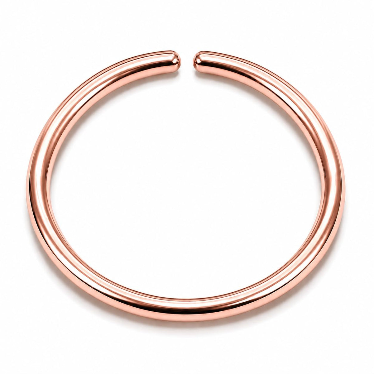 Small Thin Gold or Sterling Silver Nose Ring Hoop for Women, 20G/22G/24G