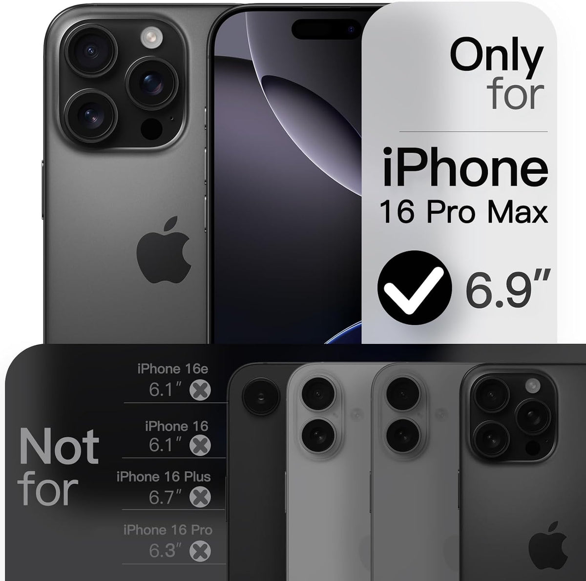 JETech Magnetic Slim Case for iPhone 18 Pro, Dark Cherry