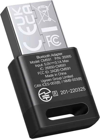 UGREEN USB Bluetooth 5.3 Adapter for PC Bluetooth Dongle Receiver