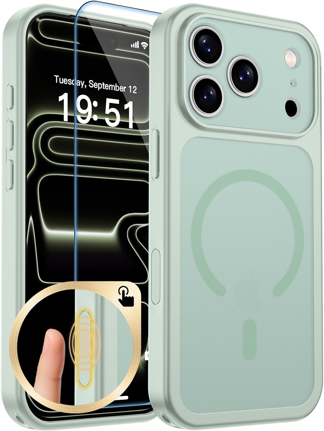zapica Magnetic for iPhone Air Case, Dark Blue