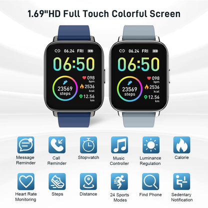 Motast Smart Watch, Fitness Tracker 1.69'' HD for Men Women,