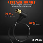 G-PLUG 1m TV Aerial Cable, Coaxial Cable for Freeview, Sky Box and Freesat