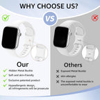 6 Pack Sport Silicone Bands Compatible with Apple Watch Band for Women Men