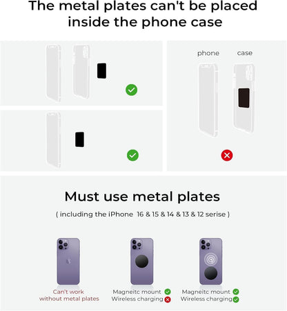 LISEN for MagSafe Car Mount [3800gf Strong Magnet&90+LBS Suction] 360° Adjustable Vacuum Magnetic Phone Holders for Your Car, for iPhone 18 Pro Max 17 16 15 Car Accessories Women Men Smartphone White