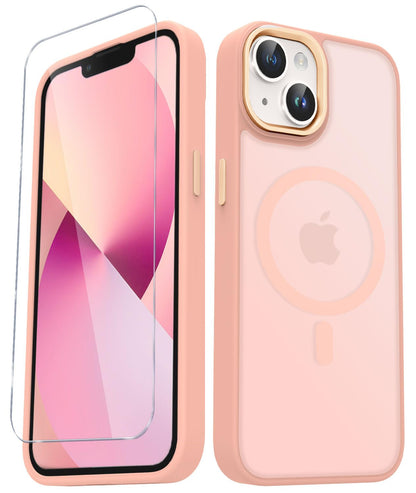 for iPhone 14 Plus Case, Matte Magnetic Phone Case, Lavender Purple