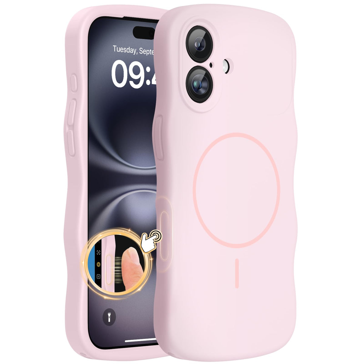 Miracase Silicone for iPhone SE 2022/SE 2020/7/8 Case,Black