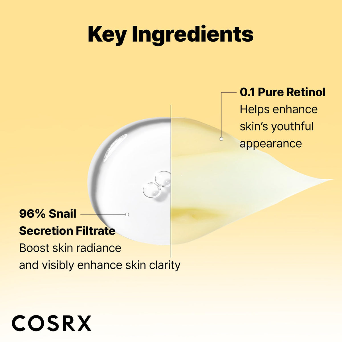 COSRX Snail Mucin 96% Repairing Serum for Sooothing & Hydrating 3.38 oz.