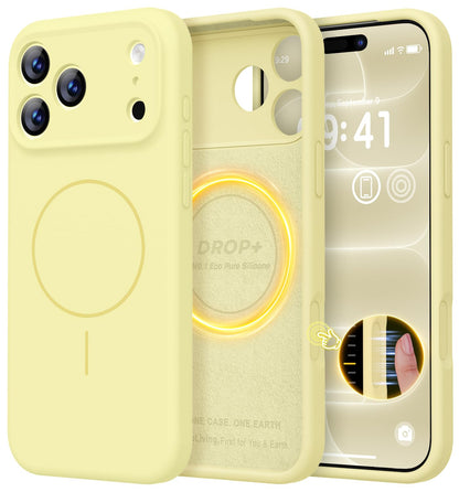 LOVE 3000 Designed for iPhone 16 Case, Premium Silicone with [Soft Anti-Scratch Microfiber Lining] Shockproof Protective Phone Case for Men Women Girls 6.1", Black