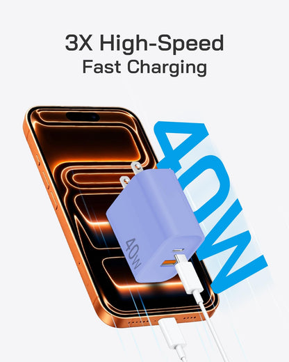 [4 Pack] 20W USB C Charger Block Fast Charging Multiport Adapter