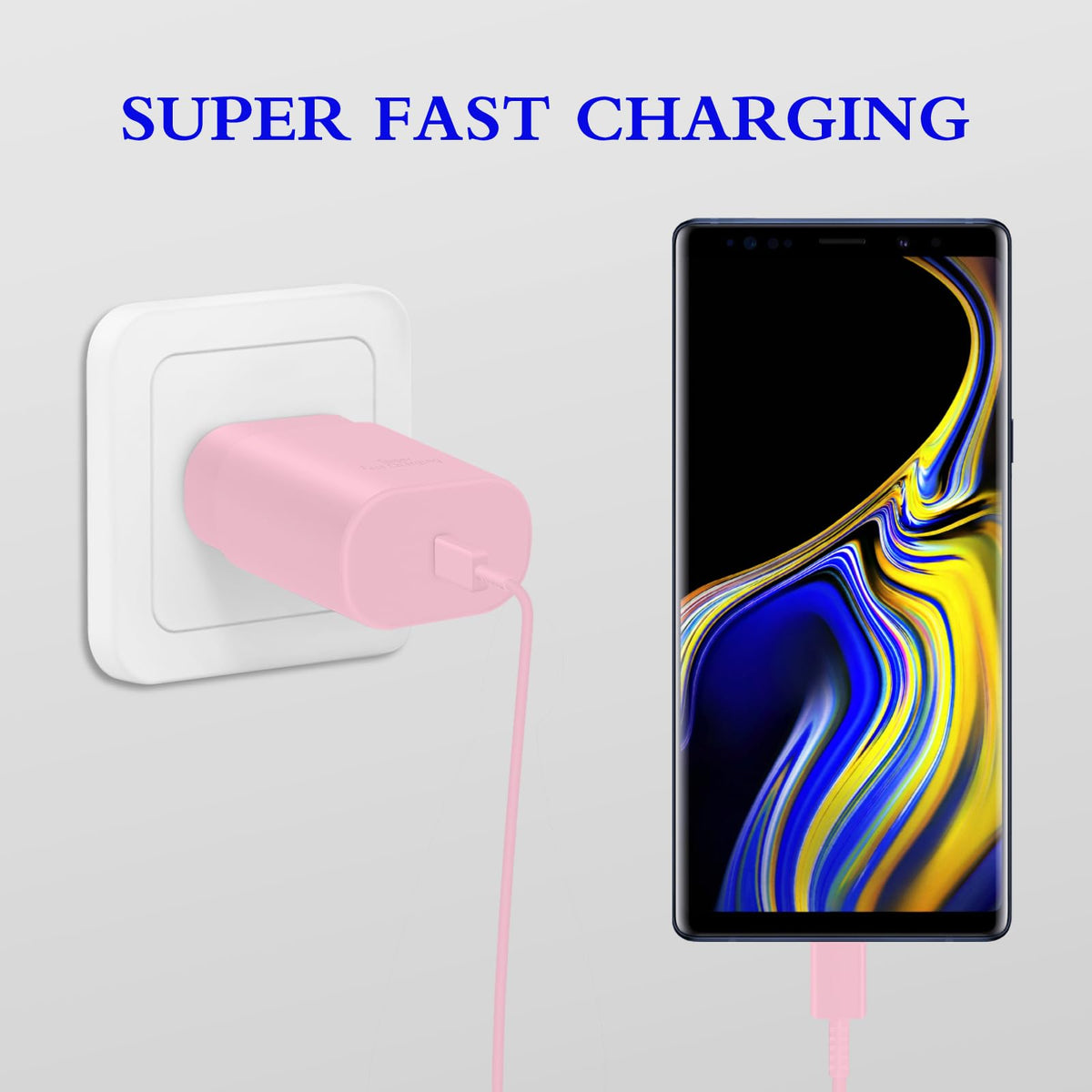 Type C Charger Fast Charging 2-Pack 25W Long 6FT USB C Cable
