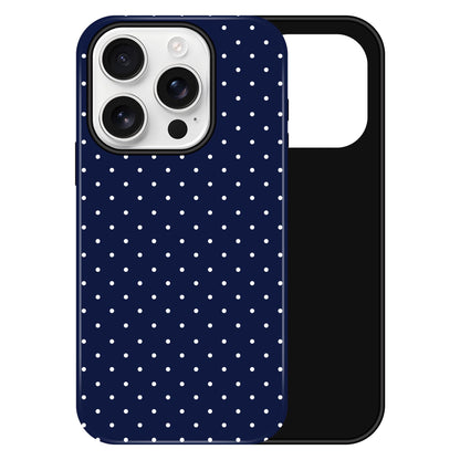 Polka Dot Pattern Phone Case for iPhone 17 6.3", White